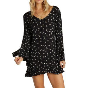 Billabong Today’s End Long Sleeved Flowy Minidress